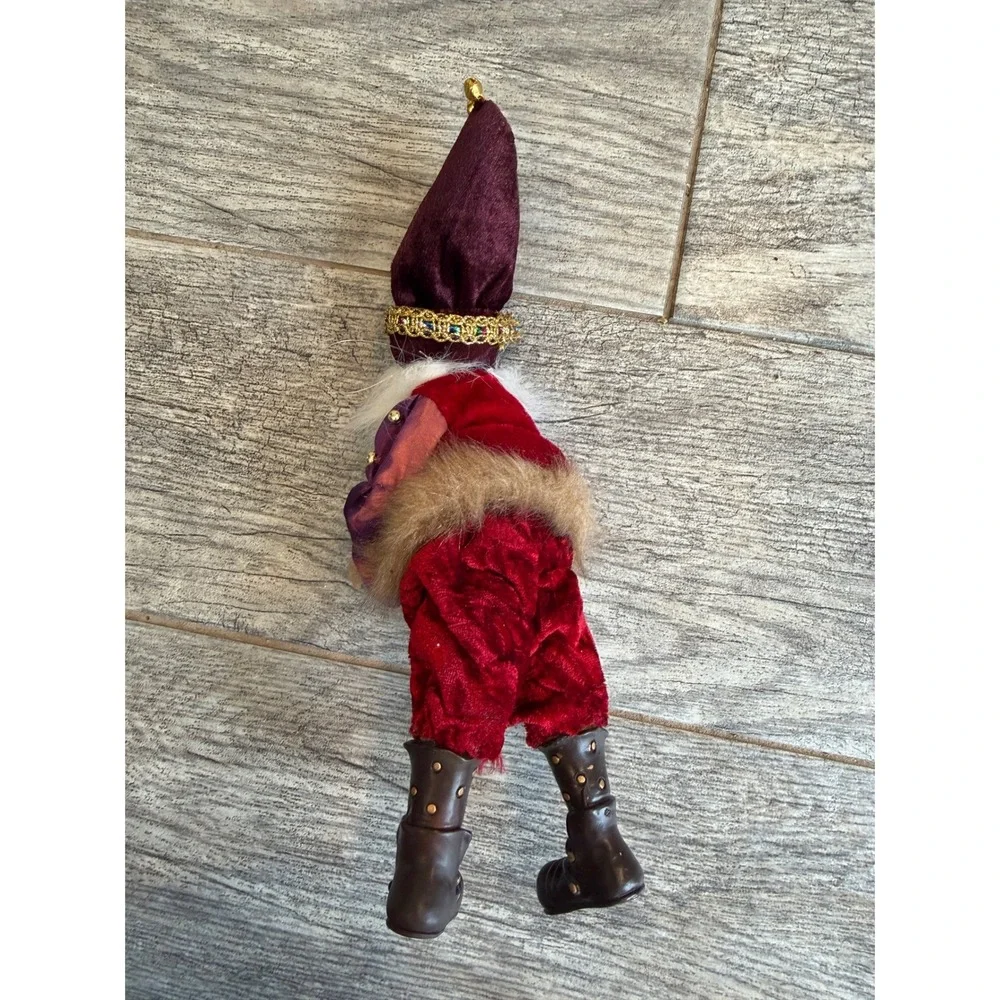 Wizard Gnome Shelf Sitter Mark Roberts‎ Fairy Christmas Velvet Fantasy Old Santa